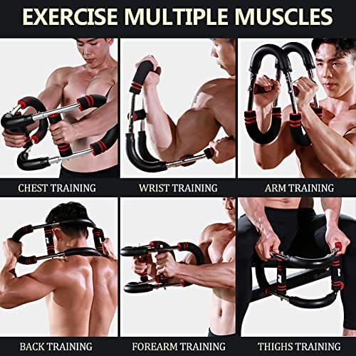 Twister Arm Trainer, Adjustable Spring Workout Bar, Forearm & Triceps Strengthener, Portable Arm Twister Exerciser, Shaker Arm Trainer for Upper Body & Shoulder Training, Home Fitness Equipment(B-grey Twister Arm Trainer, Adjustable Spring Workout Bar, Forearm & Triceps Strengthener, Portable Arm Twister Exerciser, Shaker Arm Trainer for Upper Body & Shoulder Training, Home Fitness Equipment(B-grey
