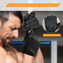 Load image into Gallery viewer, FREETOO Full-Finger Workout Gloves for Men, [Excellent Grip] [Palm Protection] Padded Weightlifting Gloves Lightweight Gym Gloves Durable Training Gloves for Exercise Fitness (NO Touch Screen)
