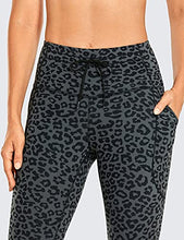 Load image into Gallery viewer, CRZ YOGA Women&#39;s Naked Feeling Workout Leggings 25 Inches - High Waisted 7/8 Drawstring Yoga Tight Pants with Pockets Leopard Printed
