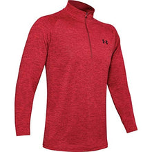 Load image into Gallery viewer, Under Armour Men’s Tech 2.0 ½ Zip Long Sleeve, Cordova (615)/Black Small
