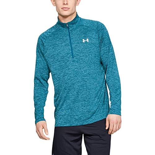 Under Armour Men’s Tech 2.0 ½ Zip Long Sleeve, Teal Vibe (417)/White Small