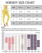 Load image into Gallery viewer, NORMOV Butt Lifting Workout Leggings for Women, Seamless High Waist Gym Yoga Pants Yellow
