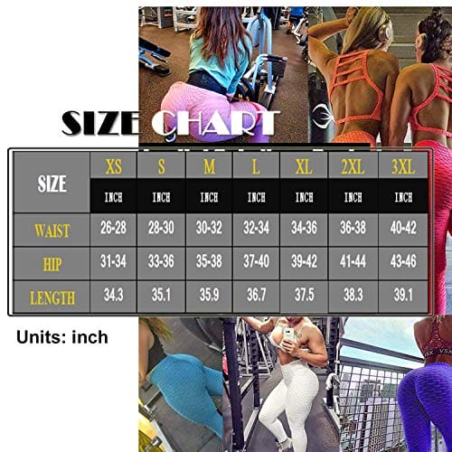 FITTOO Women's High Waist Booty Leggings - Tummy Control Scrunch Workout Yoga Pants