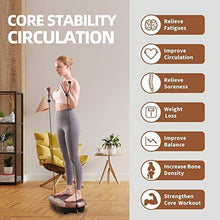 Load image into Gallery viewer, EILISON Bolt Vibration Plate Exercise Machine with Loop Bands - Full Body Vibration Fitness Platform Equipment for Home Fitness, Weight Loss, Toning, Shaping &amp; Wellness - Max User Weight 350lbs
