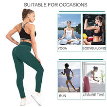 Load image into Gallery viewer, AIMILIA Butt Lifting Anti Cellulite Leggings for Women High Waisted Yoga Pants Workout Tummy Control Sport Tights - Y-tight-green

