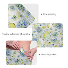 Load image into Gallery viewer, visesunny High Waist Yoga Pants with Pockets Blue Flower Pattern Buttery Soft Tummy Control Running Workout Pants 4 Way Stretch Pocket Leggings
