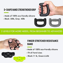 Load image into Gallery viewer, Hand Grip Strengthener Workout Kit (10Pcs )Hands Grip Strength Trainer, Forearm Gripper, Finger Exerciser Stretcher Wrist Ball, Stress Relief Ball for Men and Women, Injury Recovery
