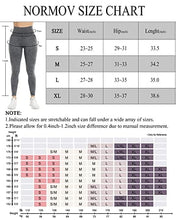 Load image into Gallery viewer, NORMOV Butt Lifting Workout Leggings for Women,Seamless High Waist Gym Yoga Pants Wash Black
