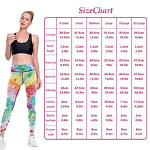 Load image into Gallery viewer, visesunny High Waist Yoga Pants with Pockets Rainbow Tie Dye Pattern Buttery Soft Tummy Control Running Workout Pants 4 Way Stretch Pocket Leggings
