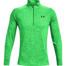 Load image into Gallery viewer, Under Armour Men’s Tech 2.0 ½ Zip Long Sleeve, Stadium Green (341)/Black Small
