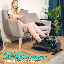 Load image into Gallery viewer, Bluefin Fitness Curv Mini | Seated Under Desk Elliptical Trainer | Pedal Exerciser Machine | Adjustable Resistance | Quiet Flywheel Motor | LCD Screen | Bluetooth | FitShow App Compatible - The Home Fitness Corp
