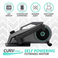 Load image into Gallery viewer, Bluefin Fitness Curv Mini | Seated Under Desk Elliptical Trainer | Pedal Exerciser Machine | Adjustable Resistance | Quiet Flywheel Motor | LCD Screen | Bluetooth | FitShow App Compatible - The Home Fitness Corp
