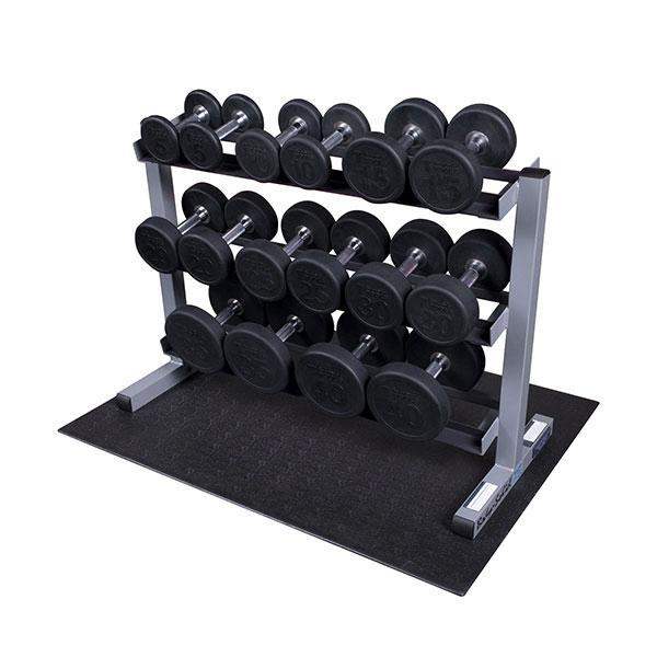 Body-Solid 5-40lb. Rubber Round Dumbbell Package Weight Set - The Home Fitness Corp