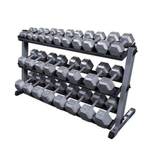 Load image into Gallery viewer, Body-Solid 60&quot; Heavy Duty Dumbbell Rack with 3rd Tier Storage Rack - The Home Fitness Corp
