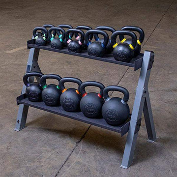 Body Solid Dumbbell and Kettlebell Rack Storage Rack The Home