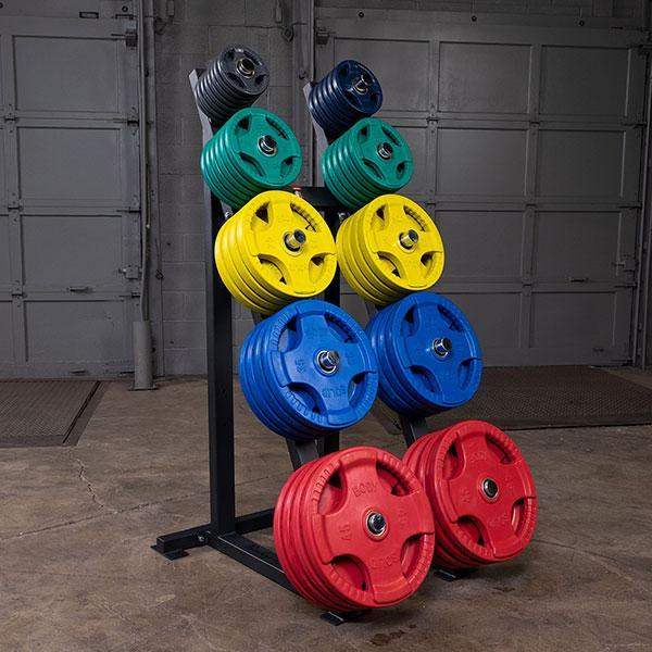 Body-Solid GWT76 High Capacity Olympic Plate Rack Storage Rack - The Home Fitness Corp