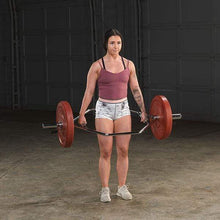 Load image into Gallery viewer, Body-Solid Olympic Shrug Bar Weight Lifting Core Training - The Home Fitness Corp
