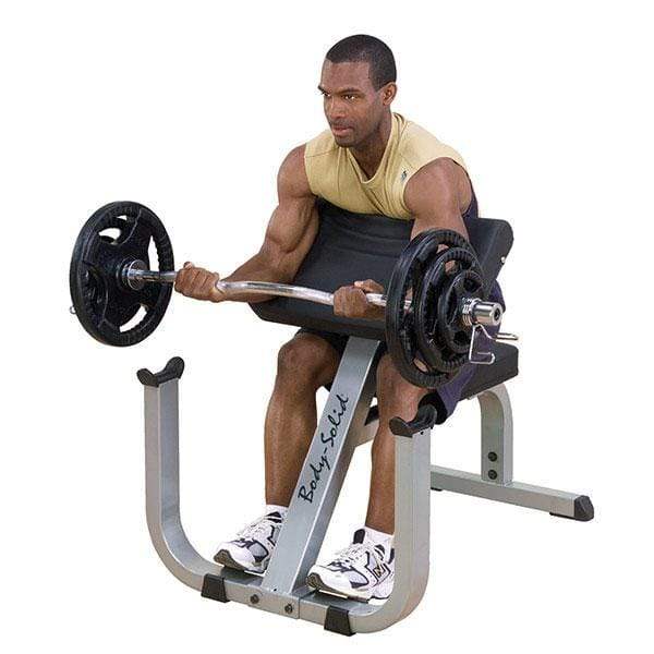 Body-Solid Preacher Curl Bench Seated Muscle Trainer - The Home Fitness Corp