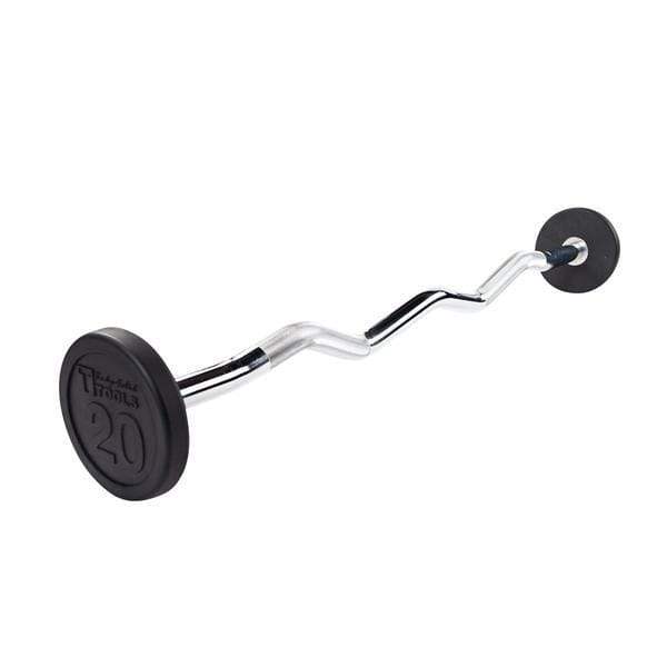 Body-Solid Tools Fixed Weight EZ Curl Barbells for Quick Workouts - The Home Fitness Corp
