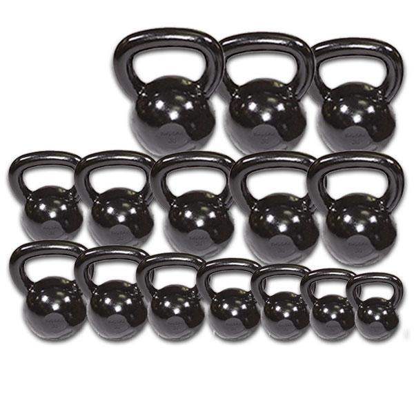 Cast Iron Kettlebell Sets 5-100 Pounds Home Gym Weights - The Home Fitness Corp