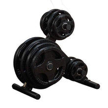 Load image into Gallery viewer, EZ-Load Olympic Weight Plate Tree Storage Rack - The Home Fitness Corp
