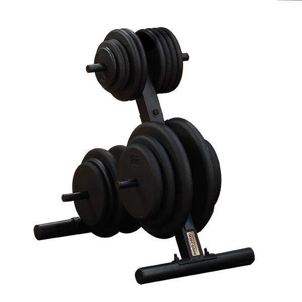 EZ-Load Standard Weight Plate Tree Storage Rack - The Home Fitness Corp