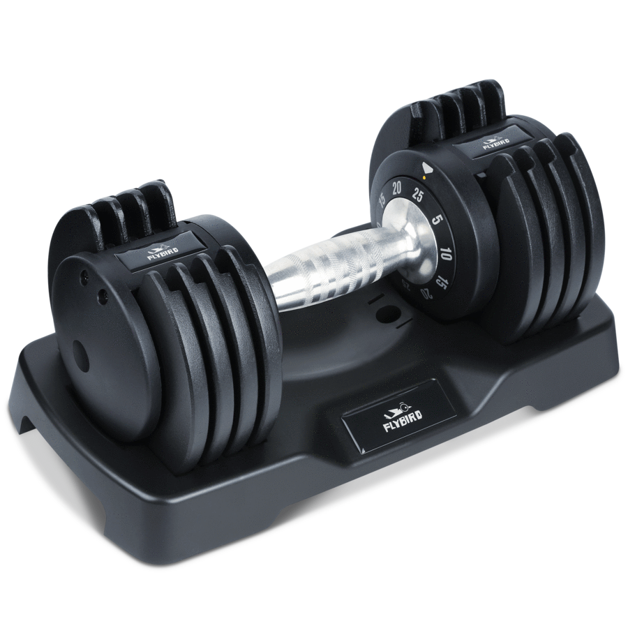 FLYBIRD Adjustable Dumbbell 25LBS (1 Piece) - The Home Fitness Corp