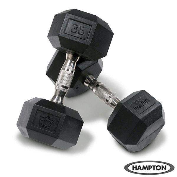 Hampton 5-50 lb. Urethane DuraBell Dumbbell Set 20 Weight Set - The Home Fitness Corp