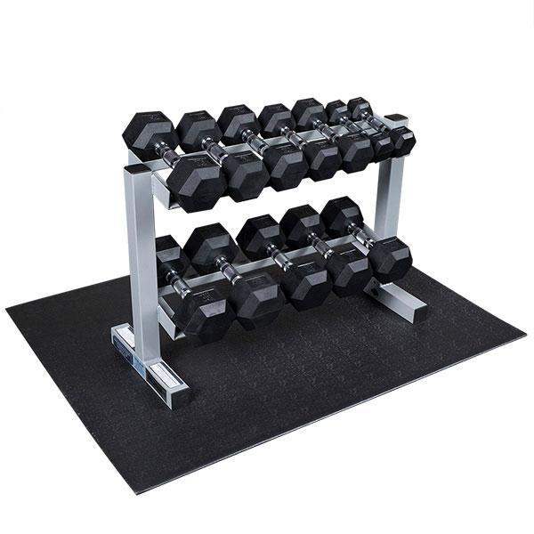 Powerline Dumbbell Rack with 5-30 Set Weight Set - The Home Fitness Corp