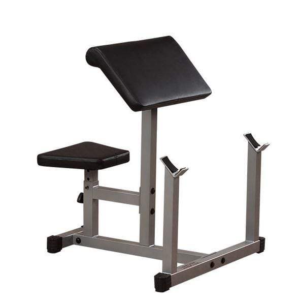 Powerline Preacher Curl Bench Seated Muscle Trainer - The Home Fitness Corp