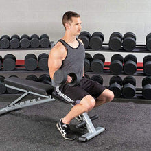 Load image into Gallery viewer, Premium Round Rubber Dumbbells 5 to 100 Pounds individual Weights - The Home Fitness Corp

