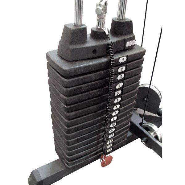 Selectorized 200lb. Weight Stack for Free Standing Body-Solid Machines Upgrade Weight Set - The Home Fitness Corp