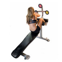 Load image into Gallery viewer, Target Abs Fixed Angle Ab Bench Black Abdominal Back Trainer - The Home Fitness Corp
